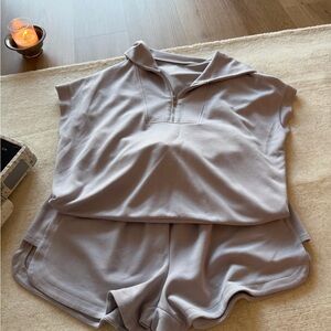 Amazon Women's Light Gray Pajama Set